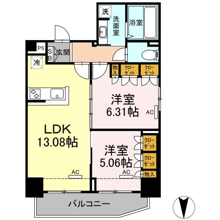 ホウエイコート秋葉原（1203） 間取り図画像