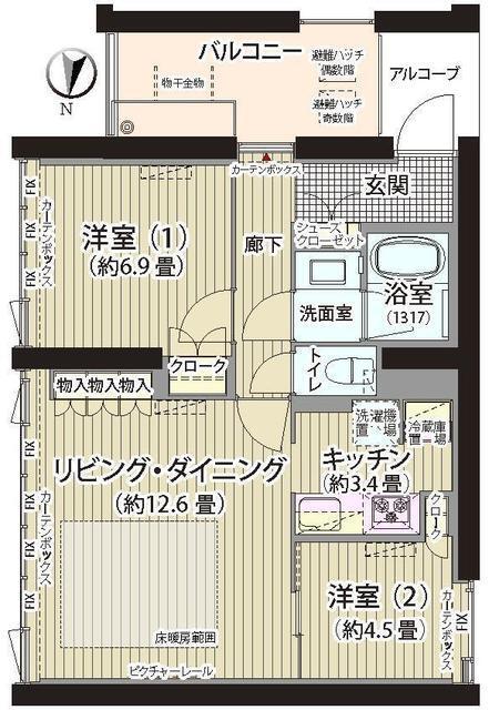  間取り図写真