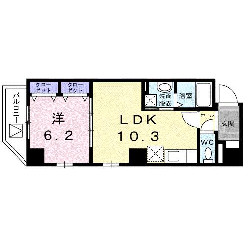 ラ・ポーズ　ゾー（201） 間取り図画像
