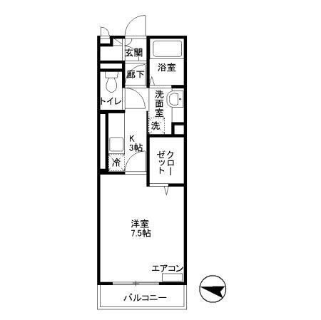 サンセット（202） 間取り図画像