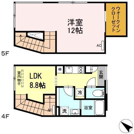 グランテージ西小山（404） 間取り図画像