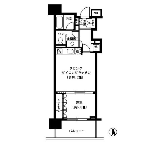 ＫＤＸレジデンス芝公園（503） 間取り図画像