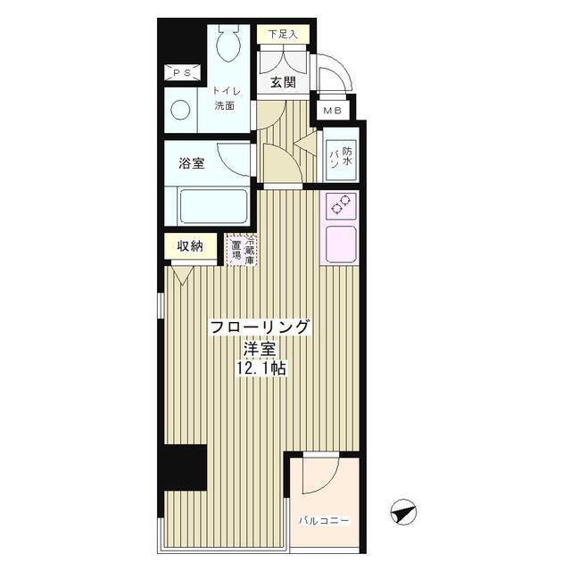 テラス麻布十番（402） 間取り図画像