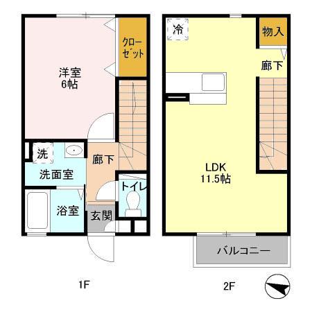 ルメルシエ　B（5） 間取り図画像