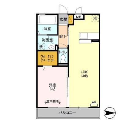 レクレドール（202） 間取り図画像