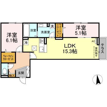 セレスティア東葛西Ⅱ（110） 間取り図画像