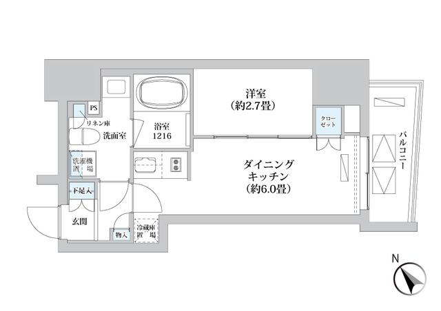 Ｌｕｍａ高輪（303） 間取り図画像