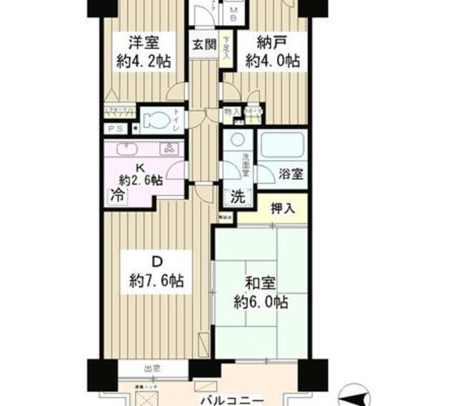 菊川パーク・ホームズ（307） 間取り図画像
