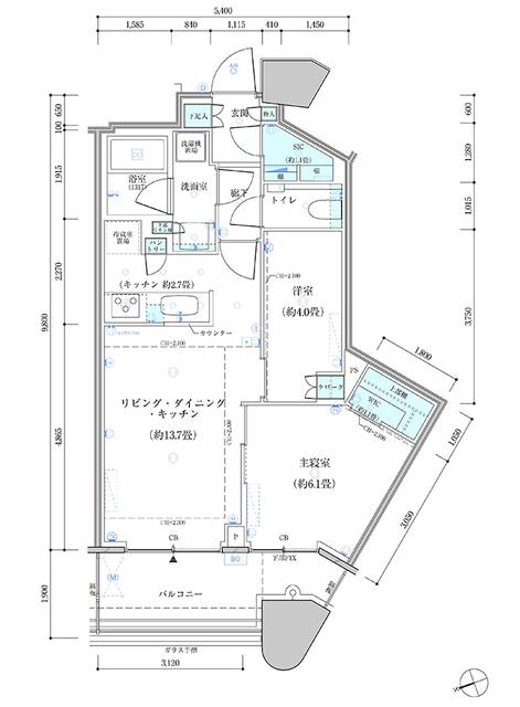  間取り図写真