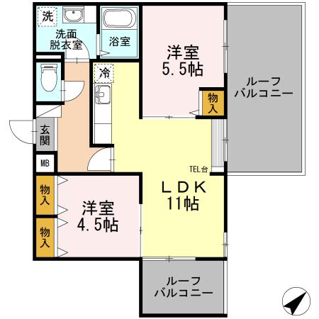 ロワール赤塚（307） 間取り図画像