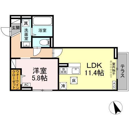 アリエム（101） 間取り図画像