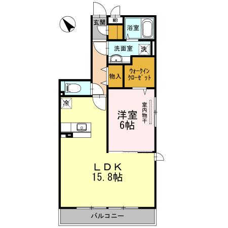 D-room上馬（302） 間取り図画像