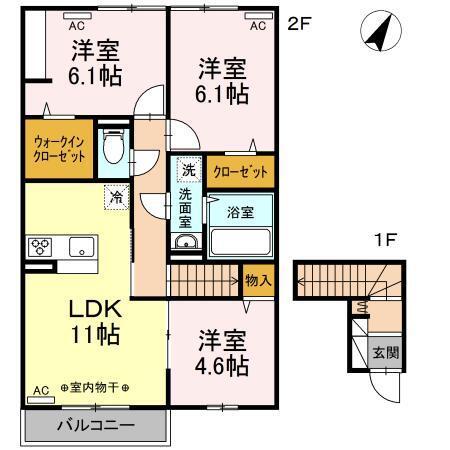 Camelot　A棟（205） 間取り図画像