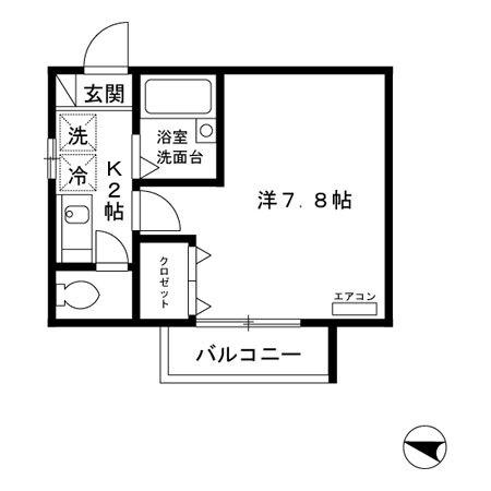 トレビュー松原（201） 間取り図画像