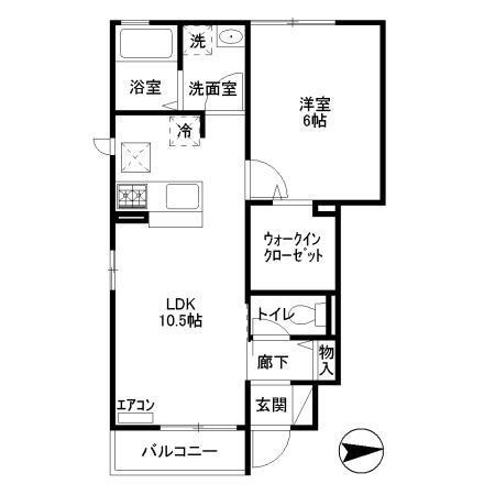 カンツォーネ・コート（101） 間取り図画像