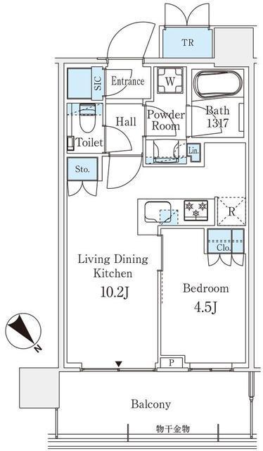 パークシティ武蔵小山　ザ　タワー（614） 間取り図画像