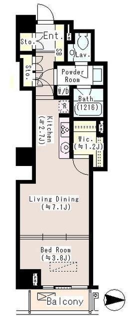 恵比寿ガーデンテラス弐番館（407） 間取り図画像