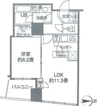 カスタリアタワー品川シーサイド（0405） 間取り図画像