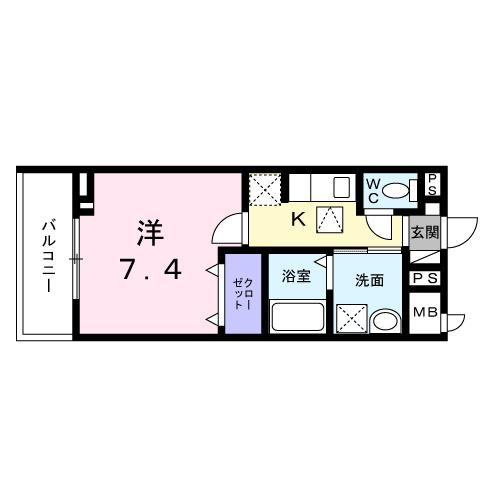 リヴィエール　ヴィラ　神代（106） 間取り図画像