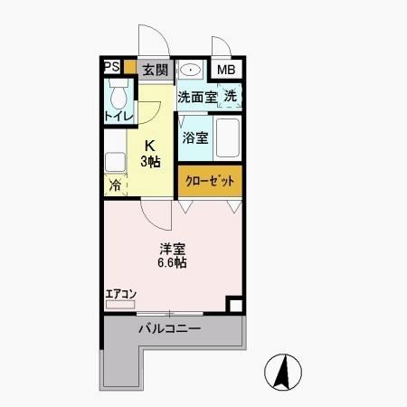 ＡＲＡＫＩＳＳ　ＰＬＡＺＡ（201） 間取り図画像