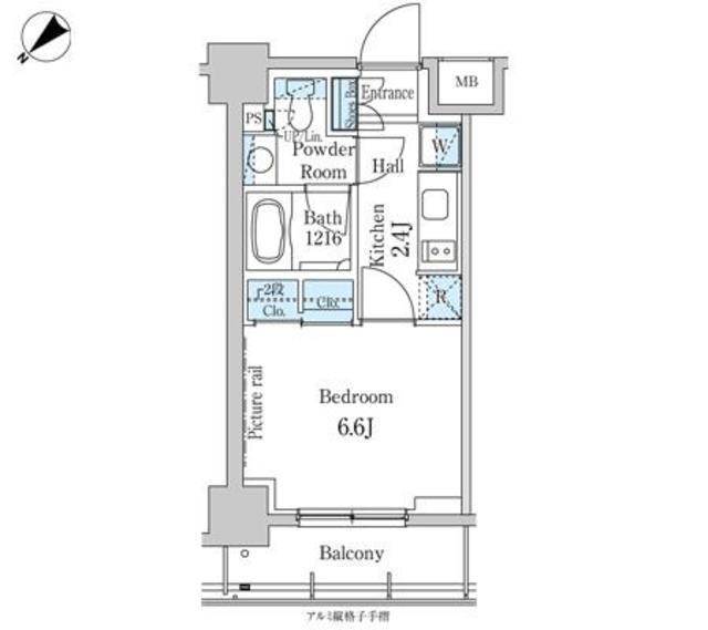 パークアクシス横浜反町公園（703） 間取り図画像