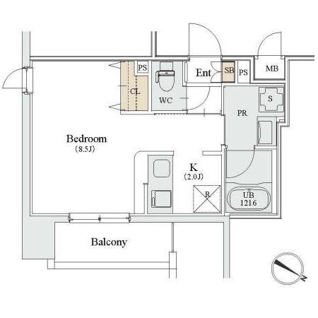 カスタリア人形町Ⅲ（0606） 間取り図画像
