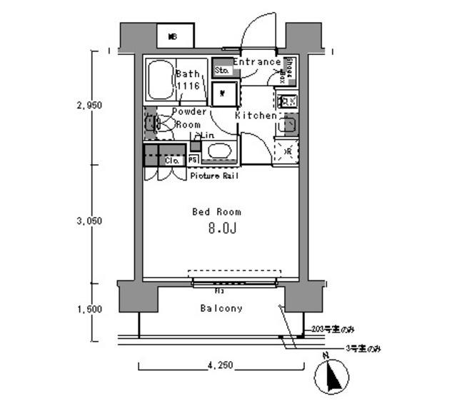 パークアクシス渋谷桜丘ウエスト（703） 間取り図画像