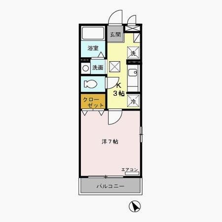 ゴールドエッグ南砂（101） 間取り図画像