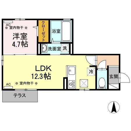ソレイユ　ryuu（101） 間取り図画像