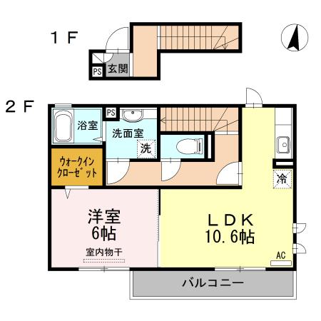 パークリバーⅠ（201） 間取り図画像