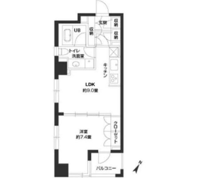 パークキューブ銀座イースト（1105） 間取り図画像