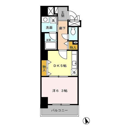ＦＲＥＵＤＥ ＡＳＡＫＵＳＡ（202） 間取り図画像