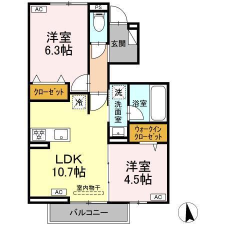 ユーフォリア・K（102） 間取り図画像