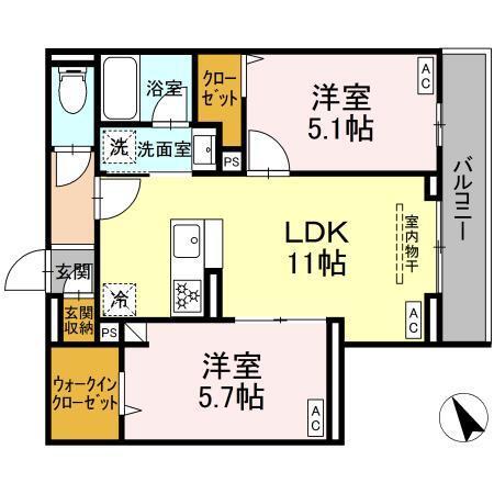 セレスティア桜上水（305） 間取り図画像