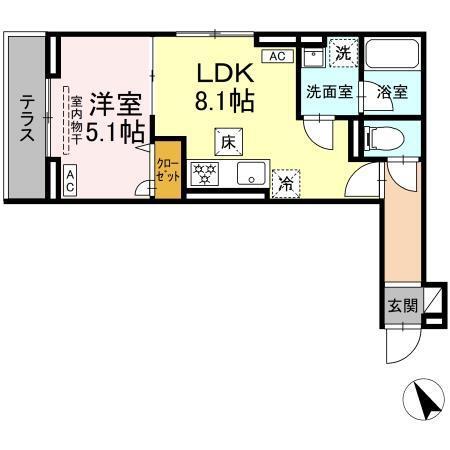 セレスティア桜上水（107） 間取り図画像