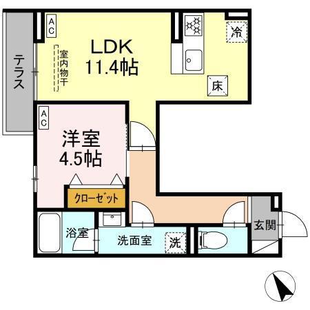 セレスティア桜上水（103） 間取り図画像