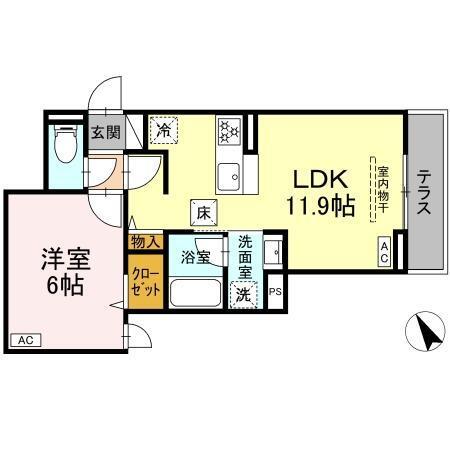 セレスティア桜上水（101） 間取り図画像