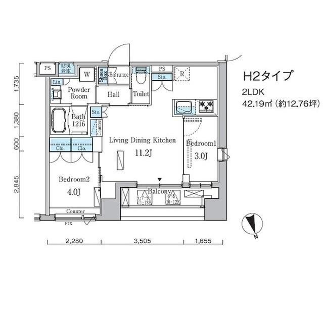 プライマル中央ＭＩＮＡＴＯ（0905） 間取り図画像