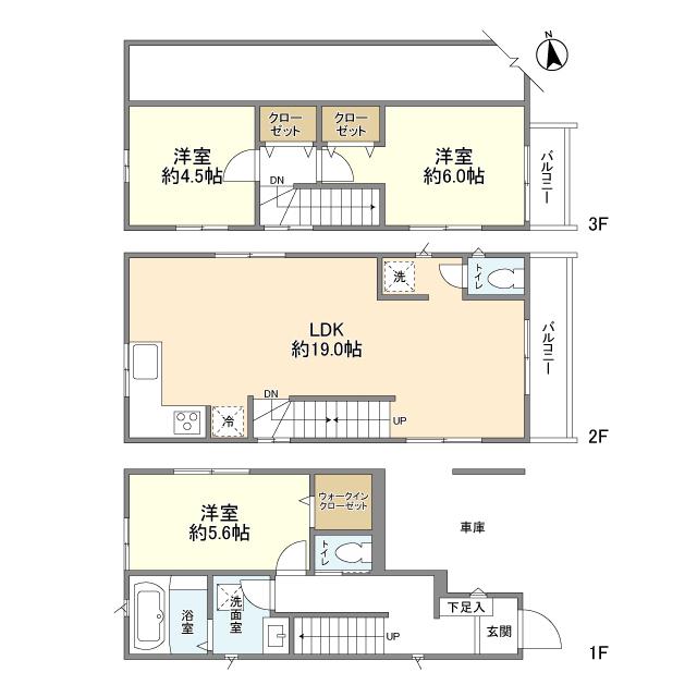 大久保２丁目貸家（-） 間取り図画像