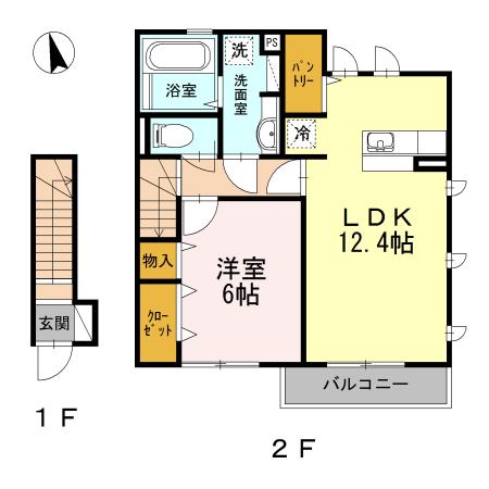 レジデンス　さくら（304(2F)） 間取り図画像