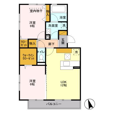 コモレビ大蔵　F（104） 間取り図画像