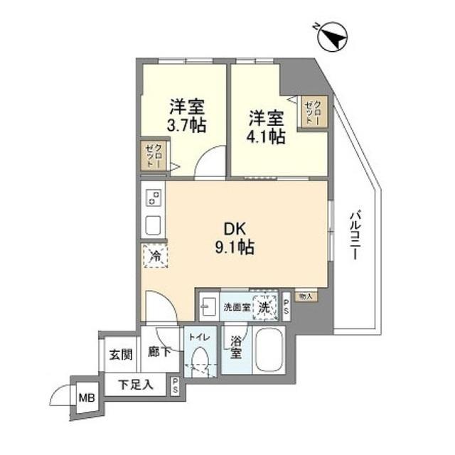 リビオメゾン日本橋久松町（0403） 間取り図画像