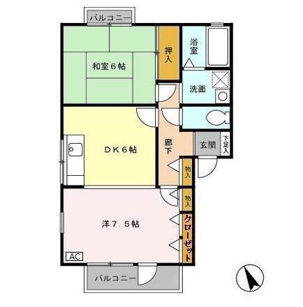 グリーンエステート２１　ＣＤ（C101） 間取り図画像