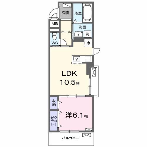 ベル　ブライト（301） 間取り図画像