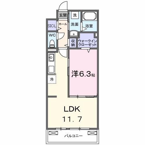 ベル　ブライト（302） 間取り図画像
