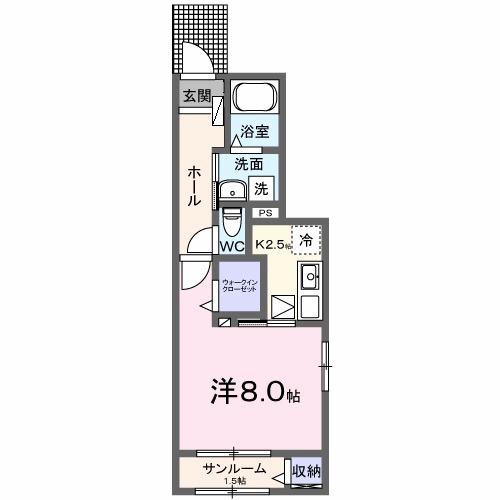 エアリーⅢ（101） 間取り図画像