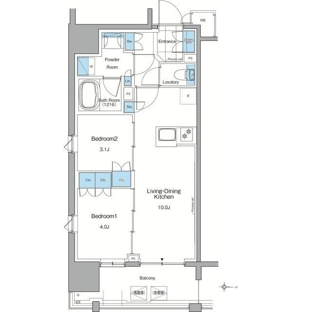 ルフォンプログレ赤羽マークス（0203） 間取り図画像