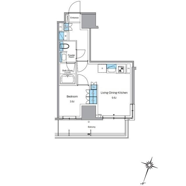 ルフォンプログレ渋谷ヒルトップ（1509） 間取り図画像