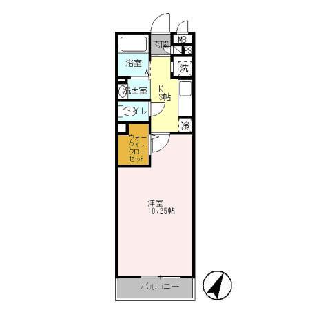 コリーヌ タツミ（205） 間取り図画像