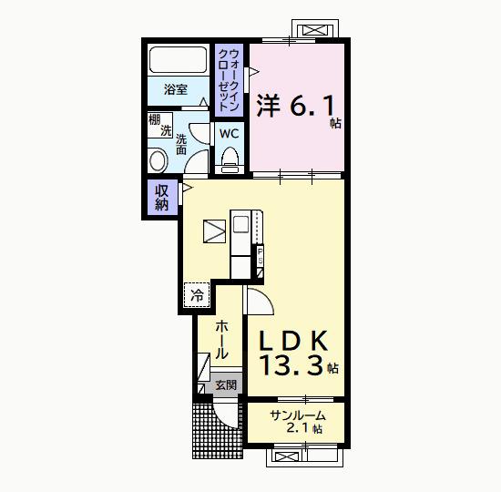 エクセレント　アークⅡ（103） 間取り図画像
